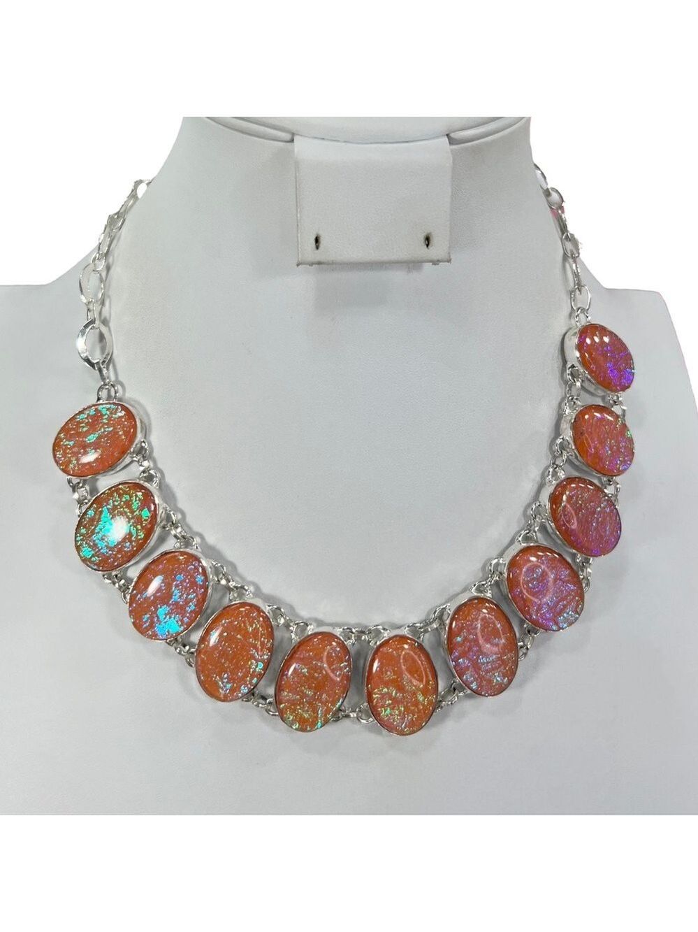 Triplet Opal 925 Large Necklace Only